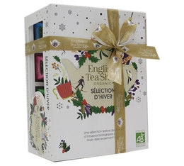 English Tea Shop Organic White Winter Holiday Gift Set - 12 Pyramid Tea Bags
