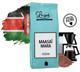 Ground coffee for filter coffee machines: Kenya - Maasai Mara - Filter roast - 250g - Cafés Lugat