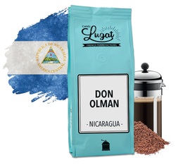 French press ground coffee: Nicaragua - Don Olman - 250g - Cafés Lugat