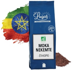 Organic ground coffee: Ethiopia - Moka Nekemte - 250g - Cafés Lugat