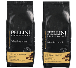 Pellini Gran Aroma No.3 Coffee Beans - 2 x 1kg