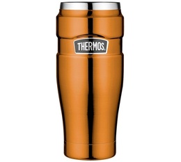 Thermos King Tumbler Mug Stainless Steel Orange Copper - 47cl