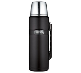 Thermos King Stainless Steel Insulated Flask Black Matte - 1.2L