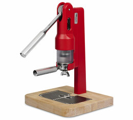 Superkop Espresso Maker - Red (1kg Coffee Beans + Espresso Glasses Included) 