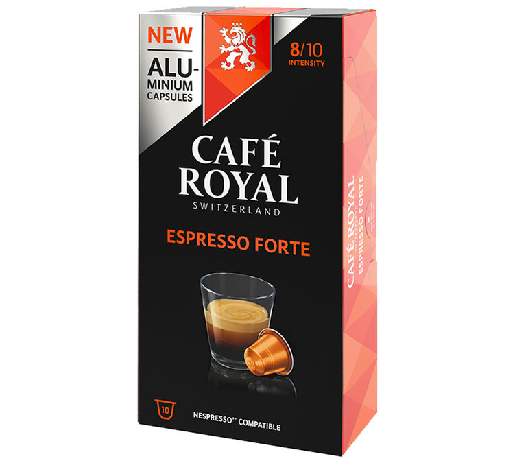 Café Royal 'Espresso Forte' aluminium capsules for Nespresso x10