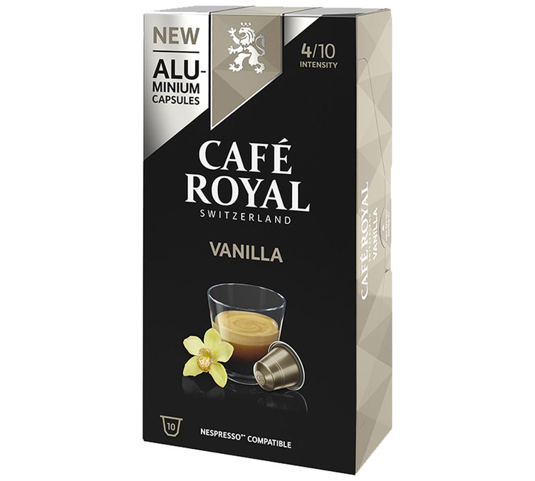 مضيف مستعجل دجاج  Café Royal 'Vanilla' aluminium capsules for Nespresso x10