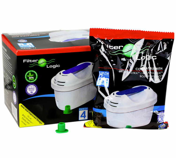 4x Filter Logic FL402H water filters to replace Brita Maxtra