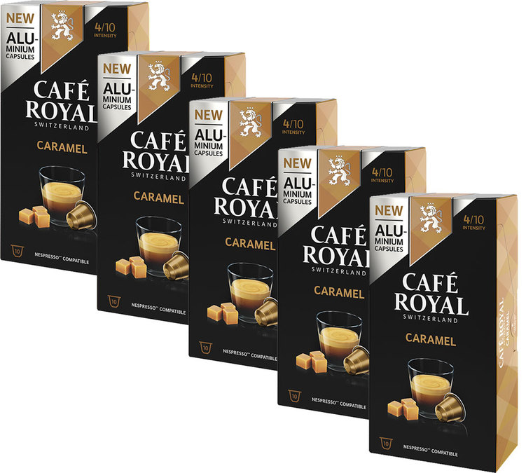 Café Royal 'Caramel' aluminium Nespresso® compatible pods x50