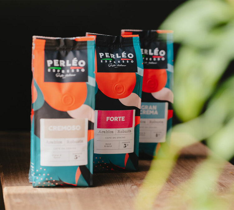 Perleo Espresso Italian Coffee Beans Espresso Forte 250g coffee beans