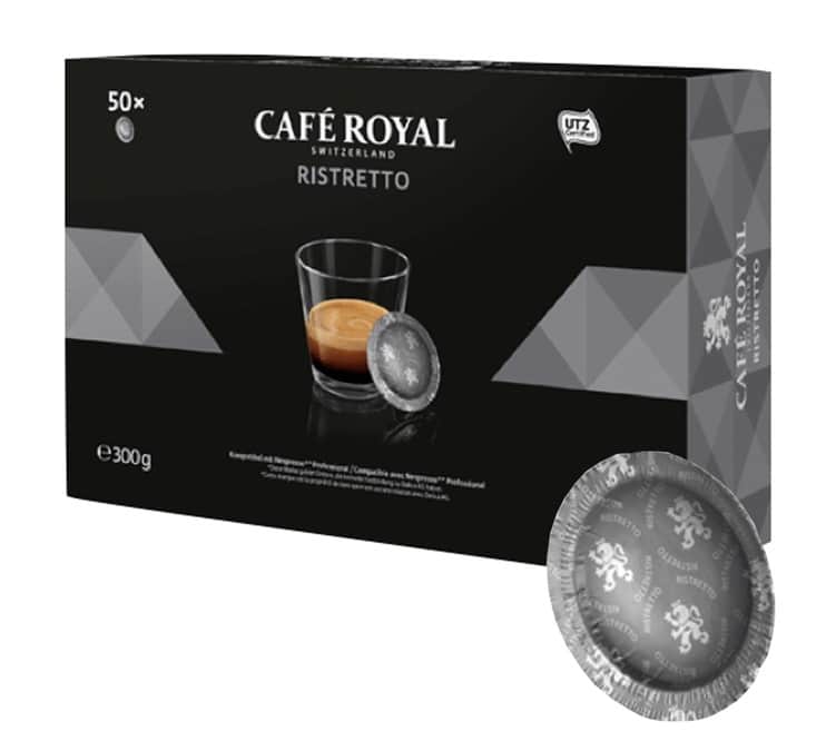 Ristretto Coffee Pods  Cafe Royal - Swiss Made Direct