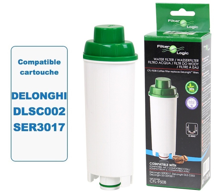 Water Filter replacement Delonghi DLSC002 or SER3017 - FilterLogic FL-950
