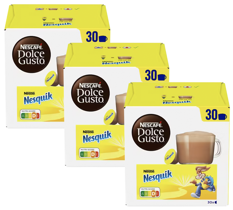 90 Nescafé Dolce Gusto Pods Nesquik Hot Chocolate