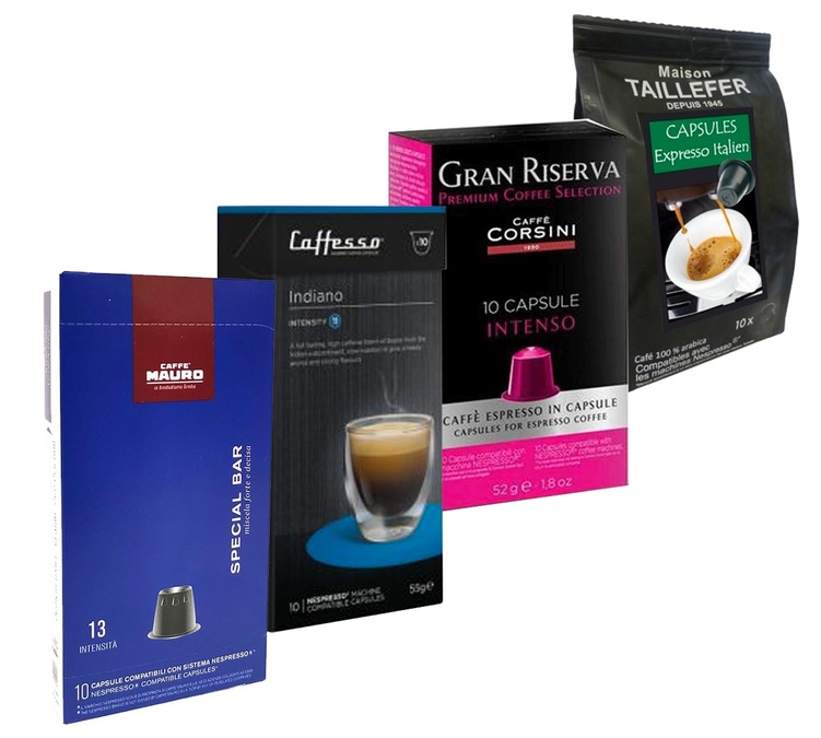 Nespresso® Compatible Pods Strong Coffees Discovery Pack x 40