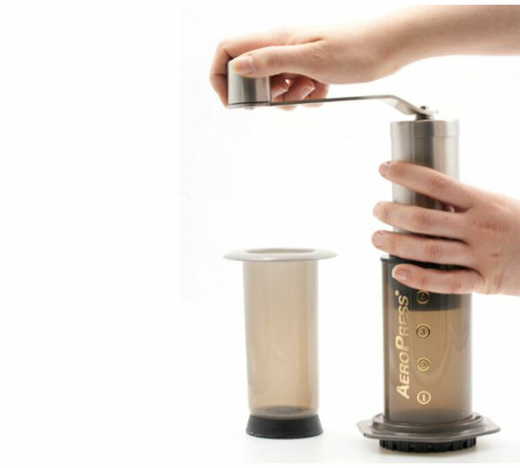 Rhino Coffee Gear compact coffee grinder for Aeropress