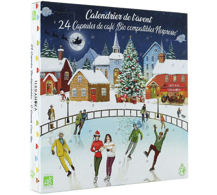Terramoka Organic Nespresso Advent Calendar 2021 24 coffee pods