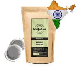 Les Petits Torréfacteurs 'Malabar India' coffee pods for Senseo x 18