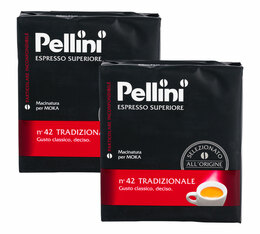 Pellini Espresso Superiore 'n°42 Tradizionale' ground coffee - 2x250g