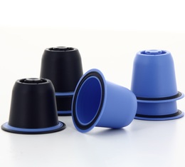 Bluecup pack of 6 refillable and reusable capsules for Nespresso®