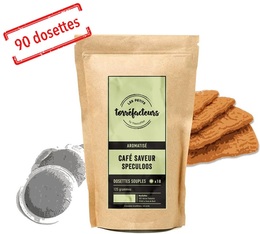 Les Petits Torréfacteurs - Speculoos biscuit flavoured coffee pods for Senseo x90