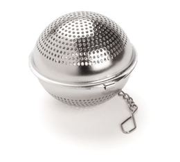 Dammann Frères stainless steel tea ball with small chain