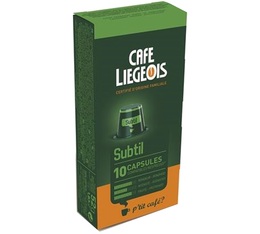 Café Liégeois Subtil coffee capsules for Nespresso x 10