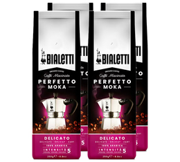 Bialetti Ground Coffee Perfetto Moka Delicato Value Pack - 4 x 250g