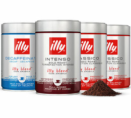 Illy Ground Coffee Discovery Pack - 4 x 250g