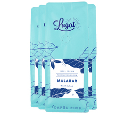 Cafés Lugat Coffee Beans Malabar from India - 1kg
