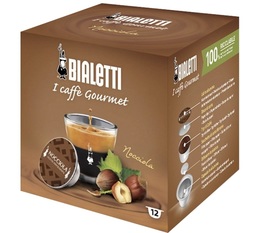 Bialetti Mokespresso Hazelnut-flavoured Capsules x 12 coffee pods