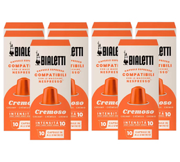 100 Nespresso* compatible capsules Original Cremoso - BIALETTI