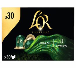 30 Nespresso* Original Compatible Capsules Brazil - L'OR ESPRESSO 
