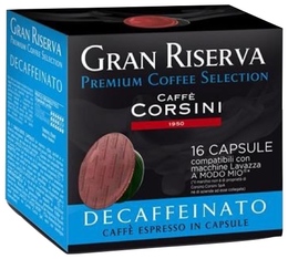 Lavazza A Modo Mio capsules Caffè Corsini Gran Riserva Decaffeinato x 16 Lavazza coffee pods