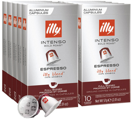 100 Nespresso* Original Compatible Capsules Intenso Roast – ILLY