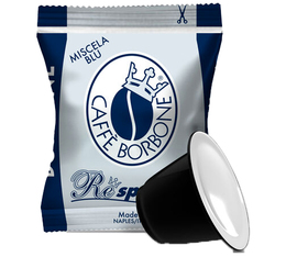 100 Nespresso* compatible capsules Original Blue Blend Intensity 8 by Caffè Borbone