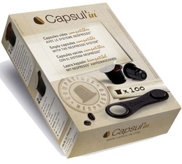 Capsul'in refillable capsules for Nespresso x 100