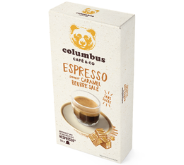 Columbus Café & Co - Salted Butter Caramel-flavoured espresso x 10 Nespresso® compatible pods