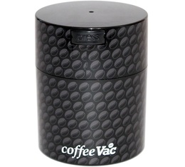 Coffeevac Ultimate Vacuum Sealed Coffee Container Black with Logo - 250gr/0.8L