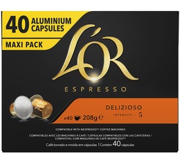 Nespresso pods L'Or Espresso Delizioso x 40 coffee pods