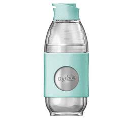 Cafflano Go-Brew portable brewing bottle in mint green