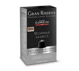 Caffè Corsini 'Gran Riserva Arabica' espresso capsules for Nespresso x 10