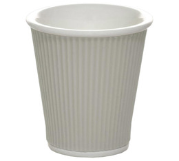 Porcelain cup with wavy silicone band 18cl - Light Grey - Les Artistes Paris