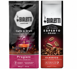 Bialetti Coffee Beans Esperto Classico & Delicato - 2 x 500g