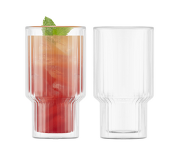 Bodum set of 2 Navalia double wall glasses - 25cl