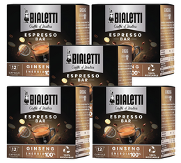 Bialetti Mokespresso Capsules Caffè Ginseng x 60 coffee pods