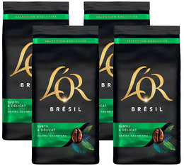 L'Or Premium Coffee Beans Brazil Perles du Brésil - 4 x 500g