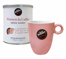 Caffè Vergnano - 2 Packs of Ground Coffee and 1 Mug - Women in Coffee Solidarity Blend - 500g