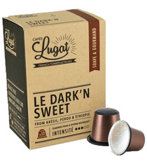 Cafés Lugat Nespresso pods Dark'n Sweet x 10 capsules
