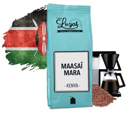 Ground coffee for filter coffee machines: Kenya - Maasaï Mara - 250g - Cafés Lugat