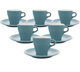 Tasse et sous-tasse Espresso Origami 9cl - Turquoise