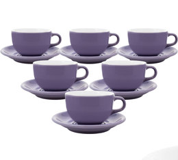 Tasse et sous tasse Latte Bowl Origami 19 cl - Violet